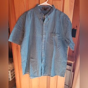 Harrison, denim button up, XL